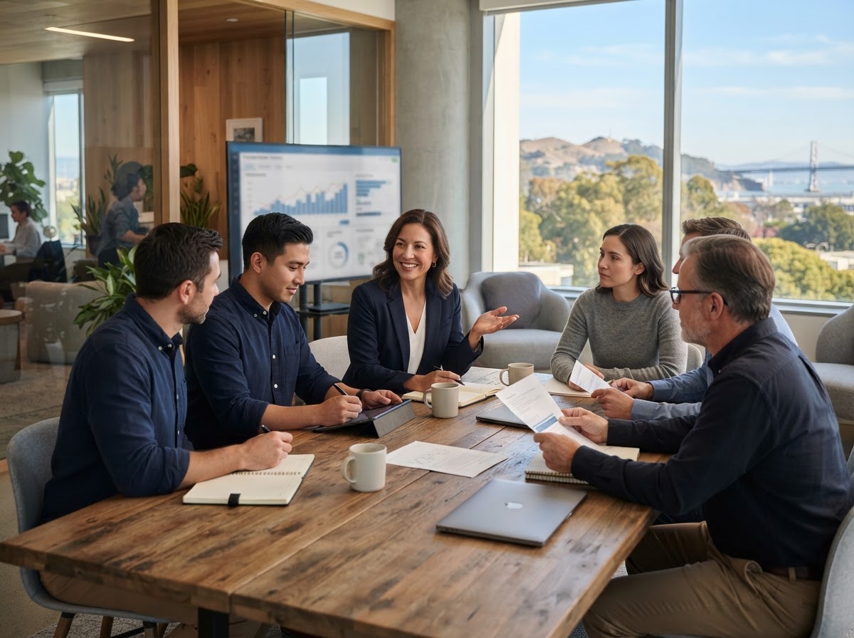 Sturdyield operations team reviewing model performance and compliance logs